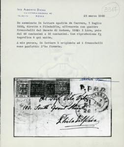 MODENA-STATI UNITI DAMERICA 1855 ... 