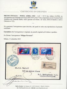 1933 - 5,25 + 19,75 lire Trittico ... 