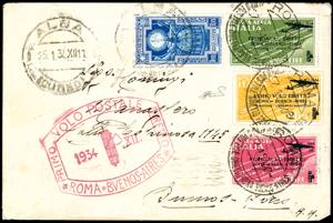 1934 - 2 lire, 3 lire e 5 lire Volo ... 