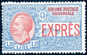 1922 - 1,20 lire, non emesso (8), gomma ... 