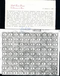 1870 - 1 cent. ocra e carminio ... 