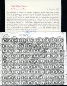 1870 - 2 cent. ocra e carminio ... 