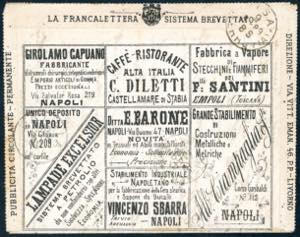 1889 - 4 cent. su 5 cent. Umberto ... 
