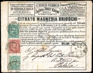 1889 - 4 cent. su 5 cent. Umberto I (2), ... 