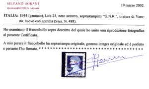 1944 - Soprastampati G.N.R., ... 