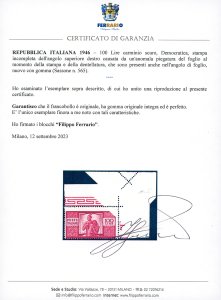 1946 - 100 lire Democratica (565), ... 