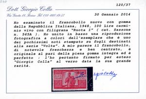 1948 - 100 lire Democratica, ... 