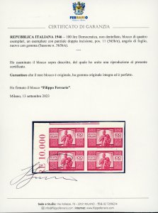 1946 - 100 lire Democratica, non ... 
