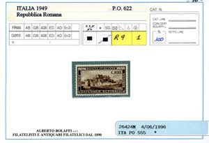 1949 - 100 lire Romana (600), ... 