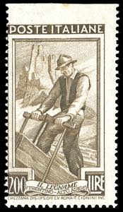 1950 - 200 lire Lavoro, dent. 14, non ... 