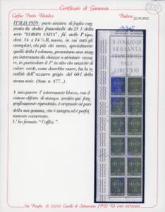 1959 - 25 lire Europa, blocco ... 