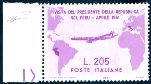 1961 - 205 lire Gronchi rosa (921), bordo di ... 