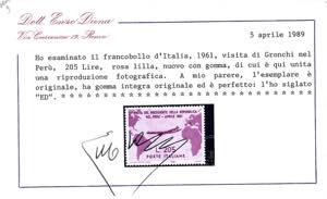 1961 - 205 lire Gronchi rosa ... 