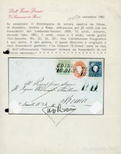 1862 - 15 soldi azzurro, II tipo, ... 