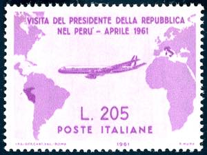 1961 - 205 lire Gronchi rosa (921), gomma ... 