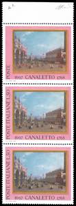 1968 - 50 lire Canaletto, striscia verticale ... 