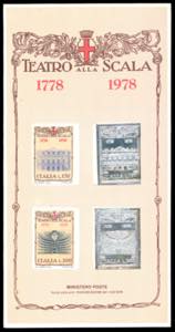 1978 - Teatro alla Scala, folder contenente ... 