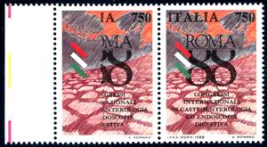 1988 - 750 lire Gastroenterologia, stampa ... 