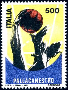 1991 - 500 lire Pallacanestro oltremare ... 