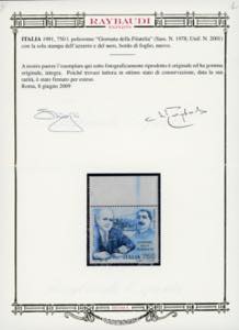 1991 - 750 lire Bolaffi, solo ... 