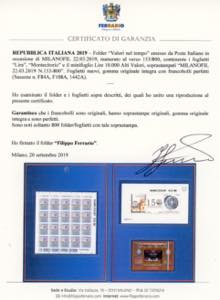 2019 - Folder Valori nel tempo, ... 