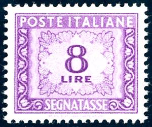1955 - 8 lire, filigrana stelle (112), ben ... 