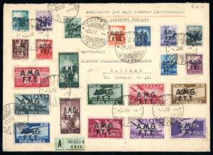 1947 - Democratica, soprastampa su due ... 