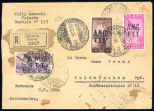 POSTA AEREA 1949 - 50 lire Democratica, ... 