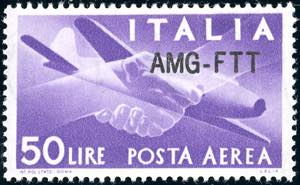 POSTA AEREA 1954 - 50 lire, nuovo tipo di ... 