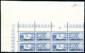 PACCHI POSTALI 1954 - 1000 lire Cavallino, ... 