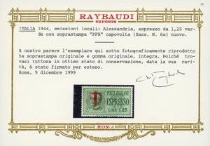 ALESSANDRIA 1944 - 25,30,50,75 ... 