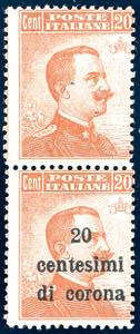 TRENTO E TRIESTE 1919 - 20 cent. su 20 cent. ... 