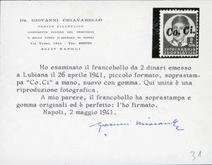 LUBIANA 1941 - 2 dinari, ... 