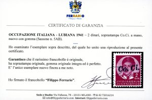 LUBIANA 1941 - 2 dinari, ... 