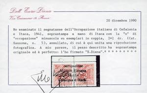 EMISSIONI DI ITACA SEGNATASSE 1941 ... 