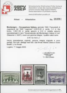 MONTENEGRO 1942 - Legionari, ... 