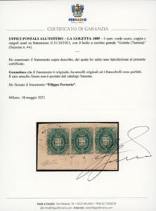 LA GOLETTA 1889 - 5 cent. Stemma, ... 