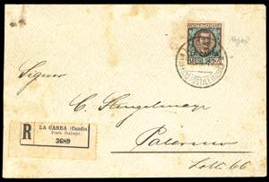 LA CANEA 1912 - 1 lira soprastampato (12), ... 