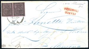 PARMA-SVIZZERA 1852 - 25 cent. violetto (4), ... 
