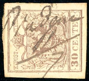 PIADENA,  a penna non catalogato - 30 cent. ... 