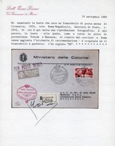 SERVIZIO AEREO 1934 - 25 + 2 lire ... 