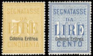 SEGNATASSE 1903 - 50 e 100 lire ... 