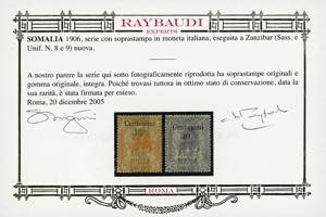 1905 - Soprastampati di Zanzibar, ... 