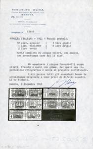 PACCHI POSTALI 1923 - Non emessi, ... 