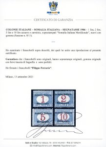 SEGNATASSE 1906 - Somalia Italiana ... 