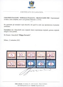 SEGNATASSE 1920 - Soprastampati in ... 