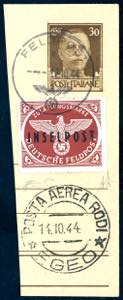 OCCUPAZIONE TEDESCA EGEO 1944 - Inselpost ... 