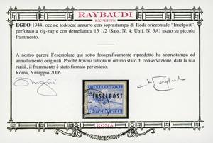 OCCUPAZIONE TEDESCA EGEO 1944 - ... 