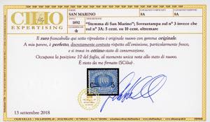 1892 - 5 cent. su 10 cent. ... 