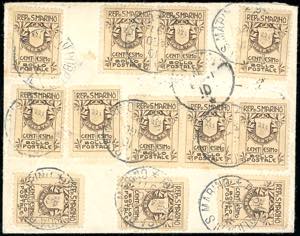 1911 - 1 cent. Stemma, fondo ... 